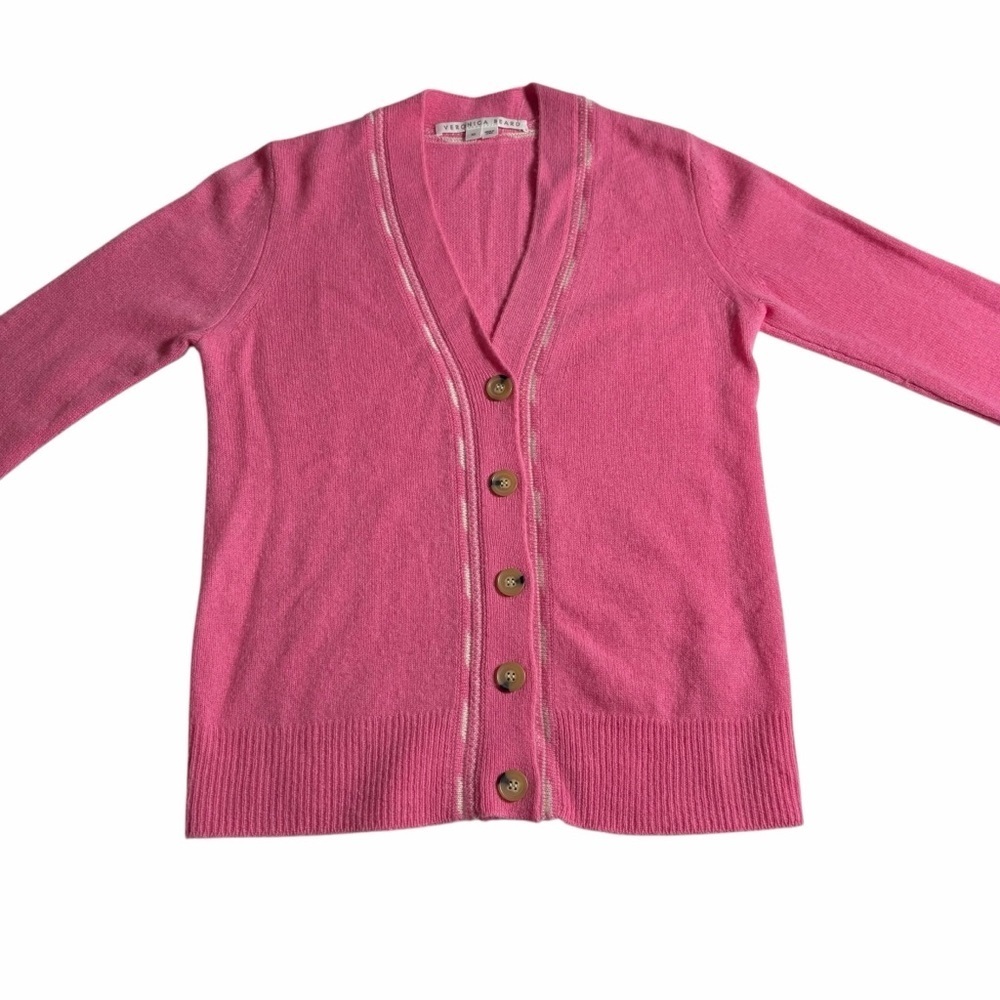 🩷 Veronica Beard Cashmere Cardigan | Pink Perfection | XS